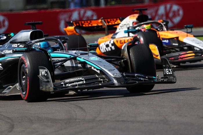 Oscar Piastri, McLaren, George Russell, Mercedes