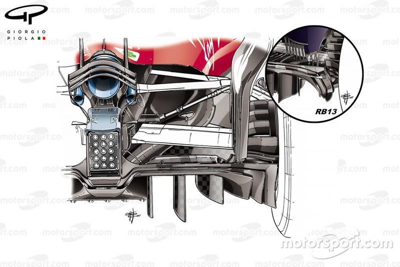 Nuevo difusor del Ferrari SF70H en el GP de Abu Dhabi