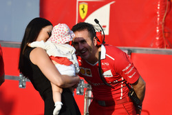 Kimi Raikkonen, Ferrari'nin eşi Minttu Virtanen ve kızları Rianna Raikkonen