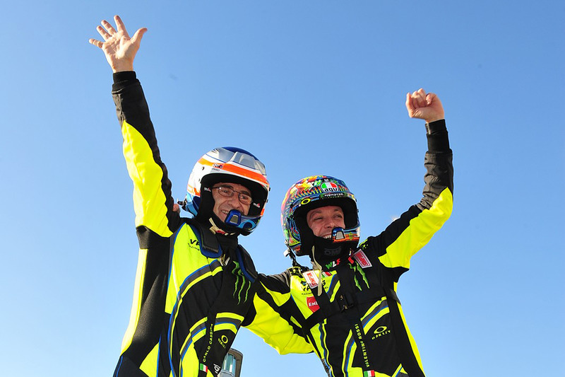 Les vainqueurs, Valentino Rossi et Carlo Cassina, Ford Fiesta WRC