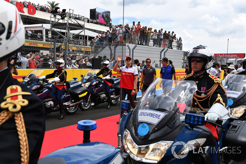Marcus Ericsson, Sauber, nella drivers parade