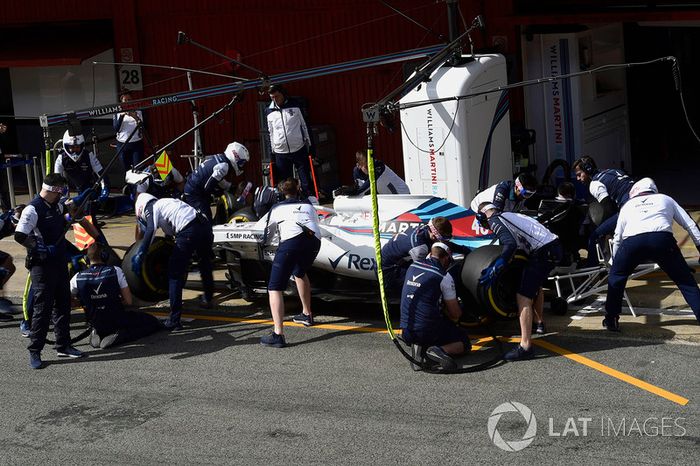 Robert Kubica, Williams FW41 pit stop