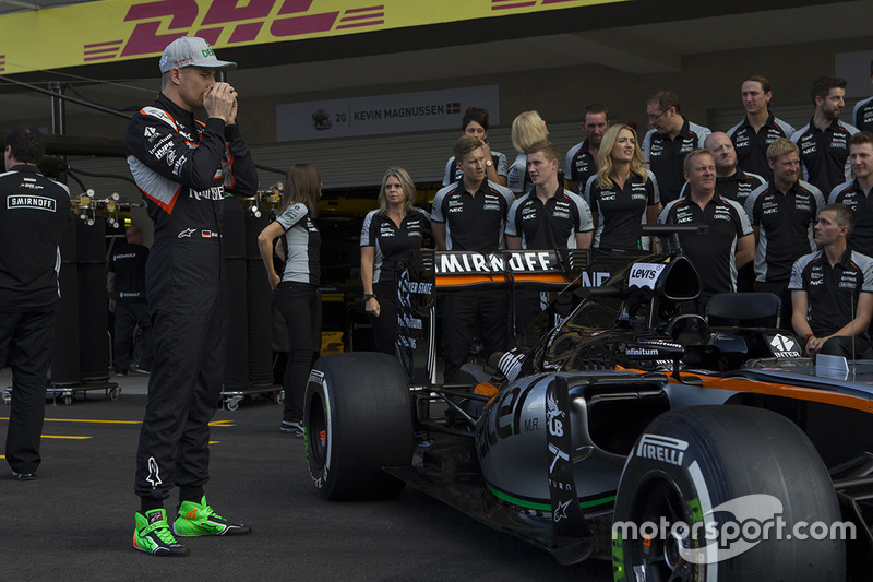 Sesion de fotos del equipo Sahara Force India y Nico Hulkenberg, Sahara Force India