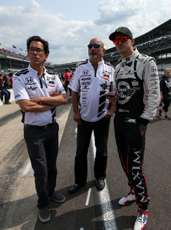 Graham Rahal, Rahal Letterman Lanigan Racing Honda with Bobby Rahal