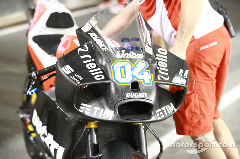 Andrea Dovizioso, Ducati Team, nuevo carenado aerodinámico winglet