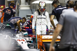 Lewis Hamilton, Mercedes AMG F1, in Parc Ferme