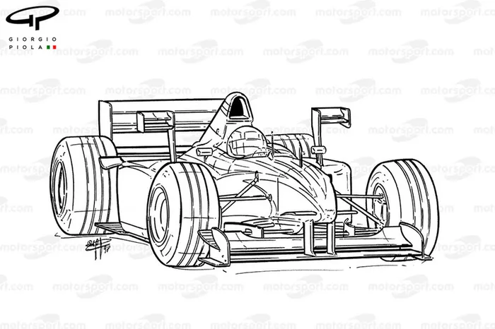 X-Wings del Tyrrell 026 1998 