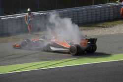 Остановка на трассе: Фернандо Алонсо, McLaren MCL32