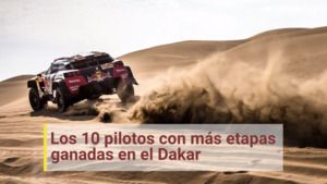 Los 10 pilotos con más etapas ganadas en el Dakar
