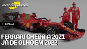 Ferrari lança carro de 2021 de olho em 2022