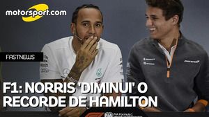 Norris 'ironiza' recorde de Hamilton