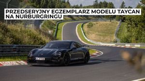 Przedseryjny egzemplarz modelu Taycan na Nurburgringu