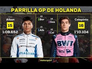 ¡PARRILLA de salida del GP PAÍSES BAJOS F1 2025!