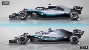 Comparación Mercedes F1 W09 y W10