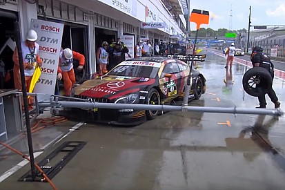 Видео: аварии на пит-лейне, после которых остановили гонку DTM