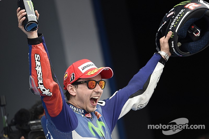 El ganador de la carrera, Jorge Lorenzo, Yamaha Factory Racing