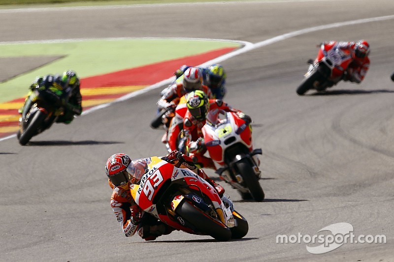 Marc Marquez, Repsol Honda Team and Andrea Iannone, Ducati Team