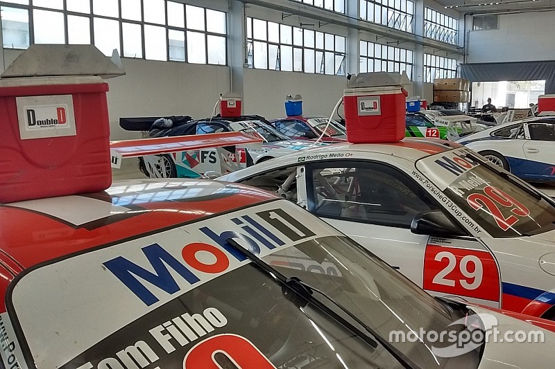 Coolers para refrigeração dos pilotos da Porsche