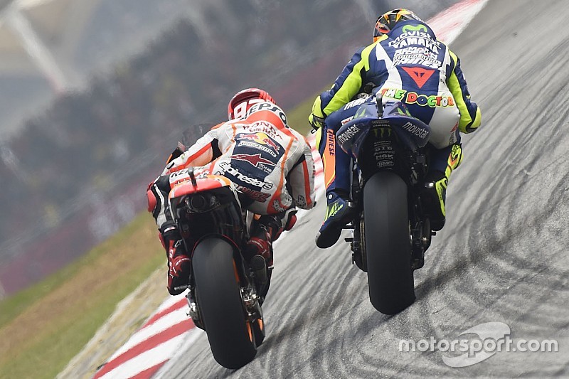 Valentino Rossi, Yamaha Factory Racing y Marc Márquez, Repsol Honda Team