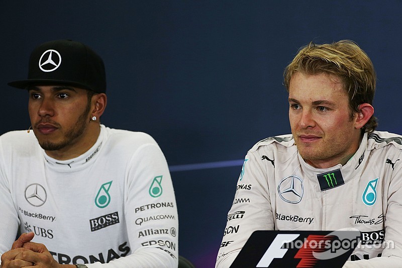 Lewis Hamilton, Mercedes AMG F1 e Nico Rosberg, Mercedes AMG F1