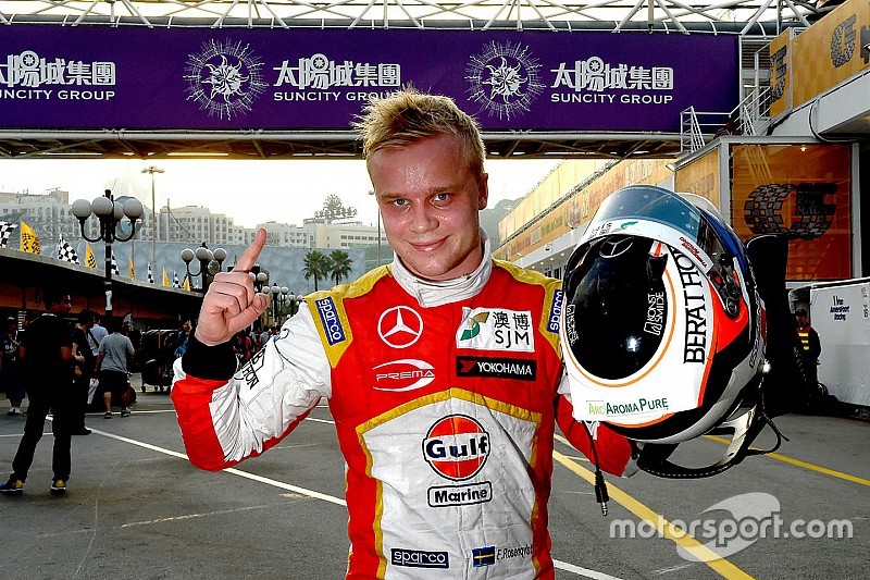 Polesitter Felix Rosenqvist, Prema Powerteam Dallara Mercedes-Benz