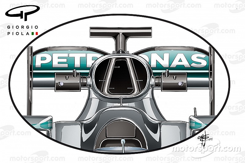 Mercedes W07 airbox