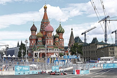 Dunkle Wolken über dem Formel-E-Rennen in Moskau
