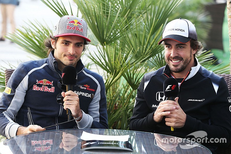 Fernando Alonso, McLaren y Carlos Sainz Jr., Scuderia Toro Rosso