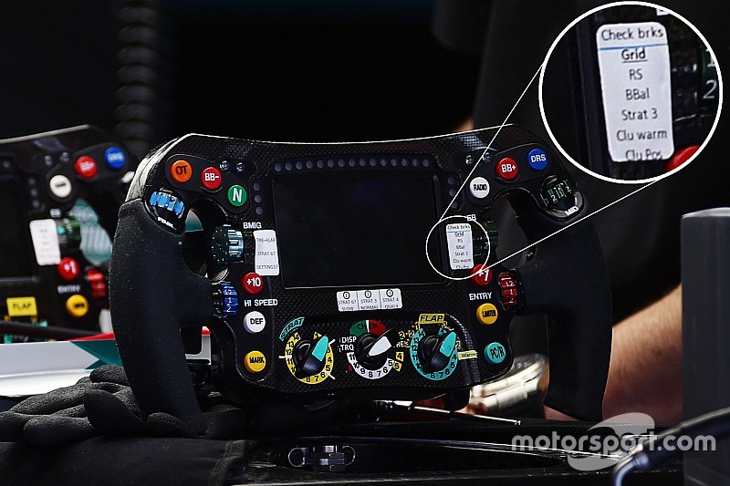 Mercedes AMG-F1 steering wheel