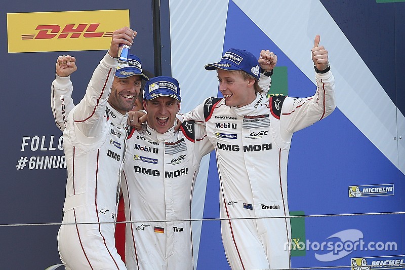 Race winners #1 Porsche Team Porsche 919 Hybrid: Timo Bernhard, Mark Webber, Brendon Hartley