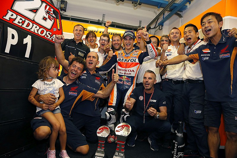 Race winner Dani Pedrosa, Repsol Honda Team