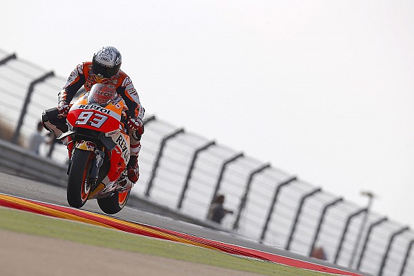 Estratosf&eacute;rica pole de M&aacute;rquez en Arag&oacute;n