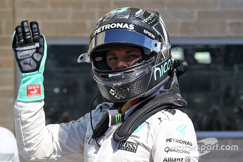 Nico Rosberg, Mercedes AMG F1 celebra su segundo puesto de clasificación en parc ferme