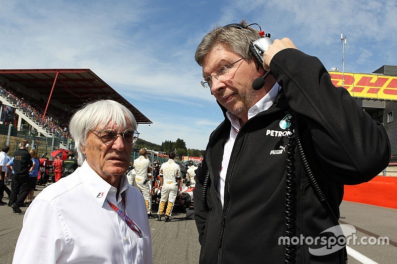 Bernie Ecclestone y Ross Brawn, Mercedes GP, director técnico
