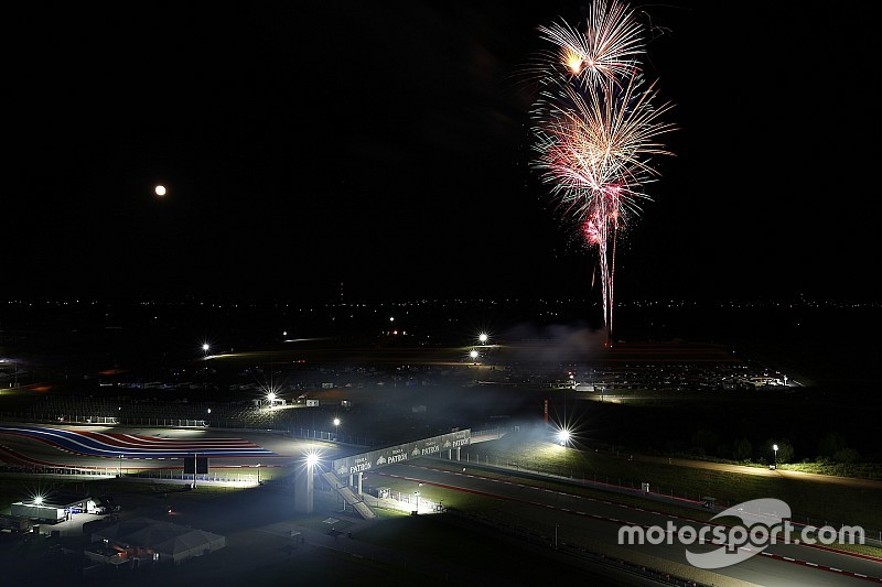 Fuegos artificiales en el circuito de las Am&eacute;ricas