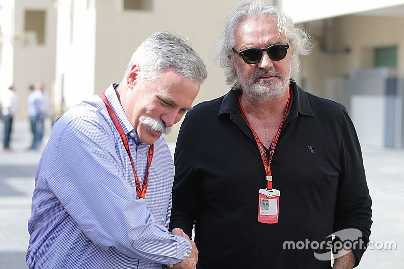 Chase Carey, Formula One Group Chairman with Flavio Briatore