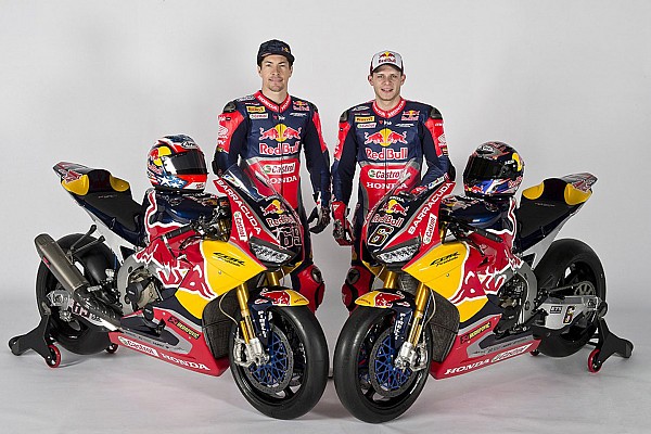 Honda presenta su nueva moto del WorldSBK con los colores de Red Bull