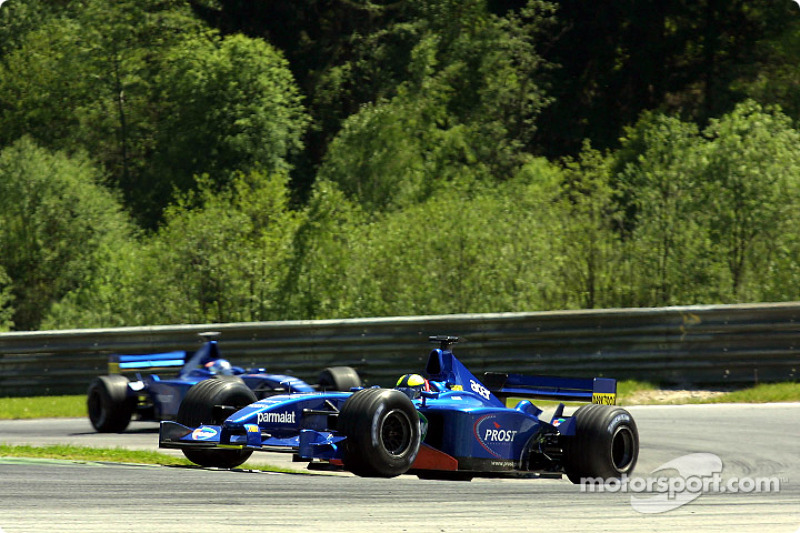 Luciano Burti y Jean Alesi