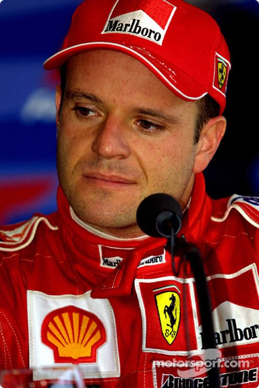 Rubens Barrichello en la conferencia de prensa