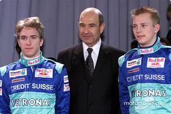 Nick Heidfeld, Peter Sauber e Kimi Raikkonen