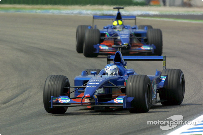 Jean Alesi y Luciano Burti