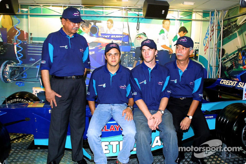 Felipe Massa and Nick Heidfeld