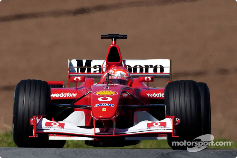 Michael Schumacher im Warm-Up