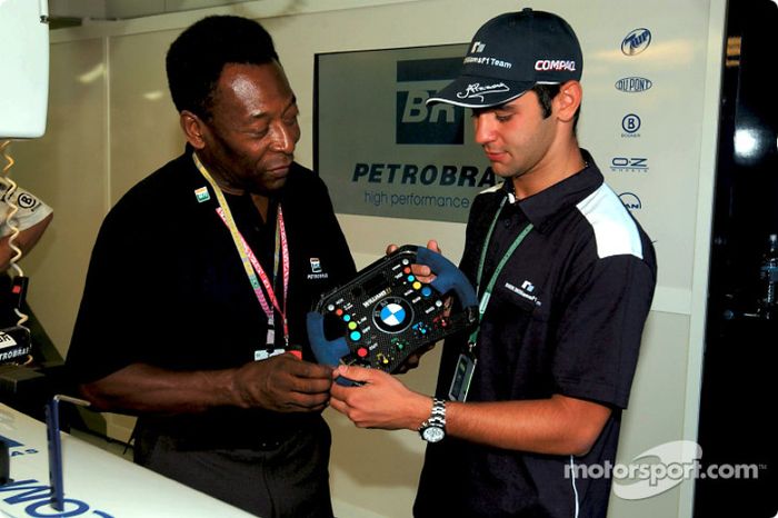 Pelé e Antonio Pizzonia