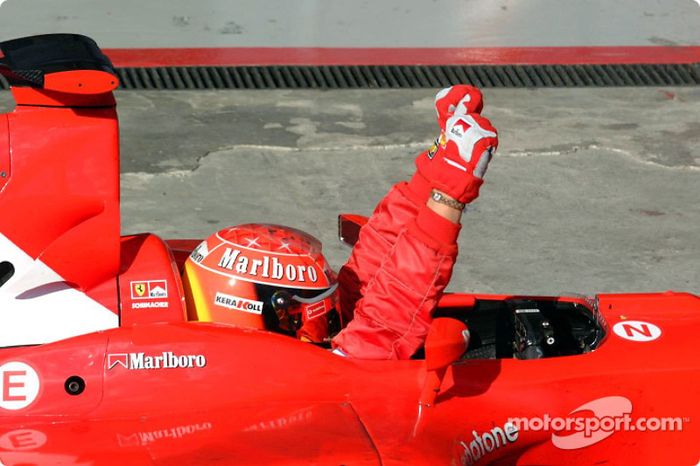 Ganador del GP de Brasil 2002: Michael Schumacher, Ferrari