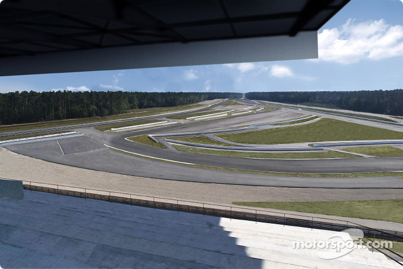 The re-designed part of Hockenheimâ€™s Grand Prix circuit