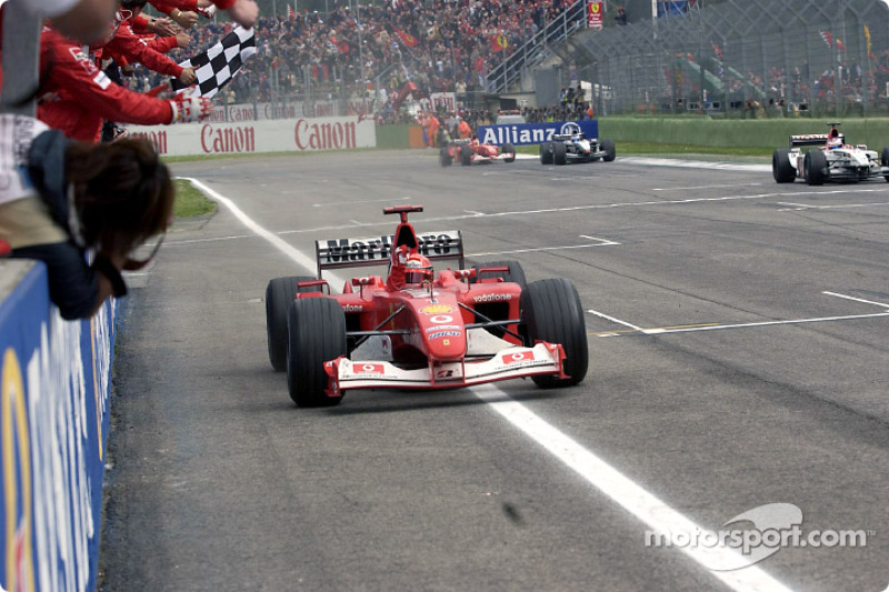 Zieldurchfahrt: Michael Schumacher, Ferrari F2002B