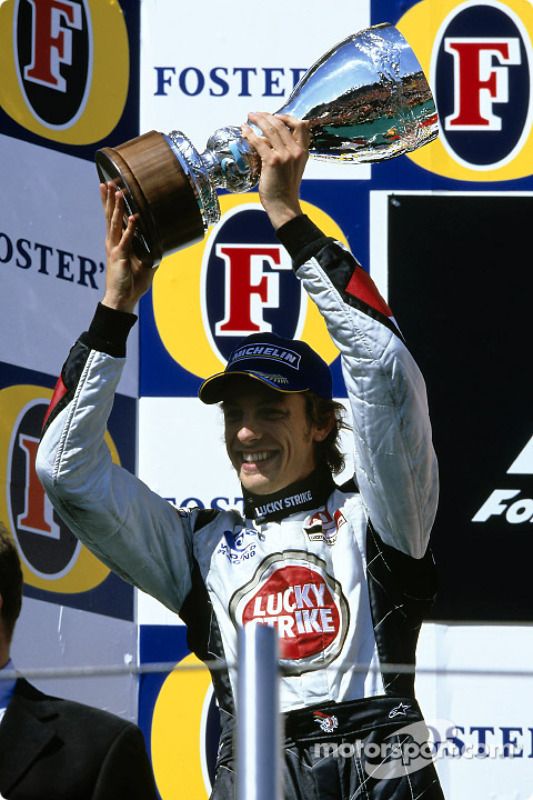 Podio: Segundo lugar Jenson Button, BAR-Honda