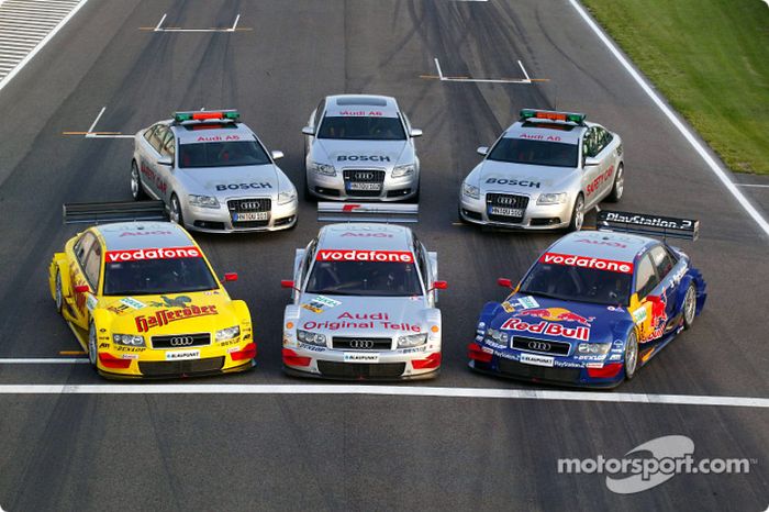The Audi A4 DTM cars and DTM safety cars