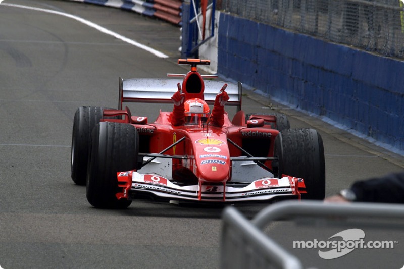 Race winner Michael Schumacher